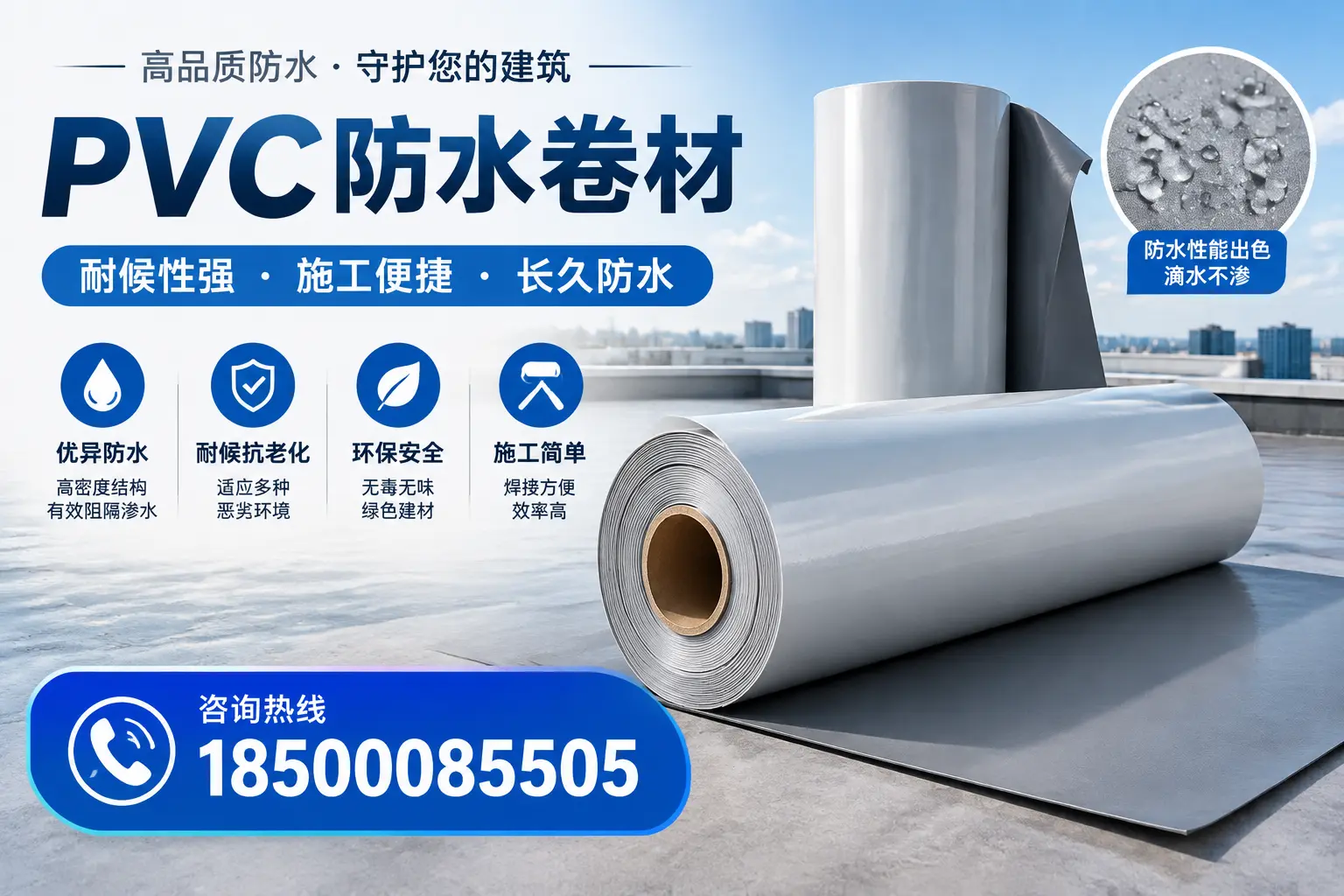 pvc防水卷材在白银的行业应用前景分析